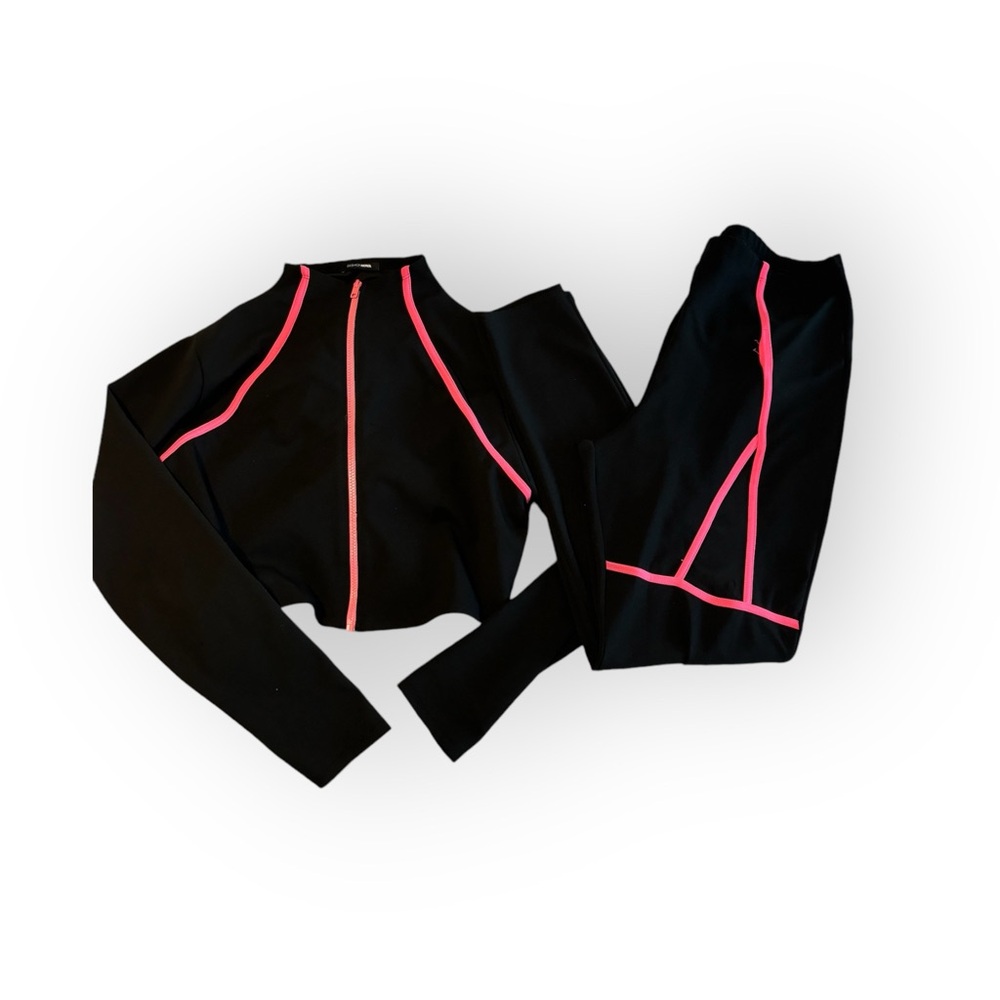 Pink/Black Track Suit